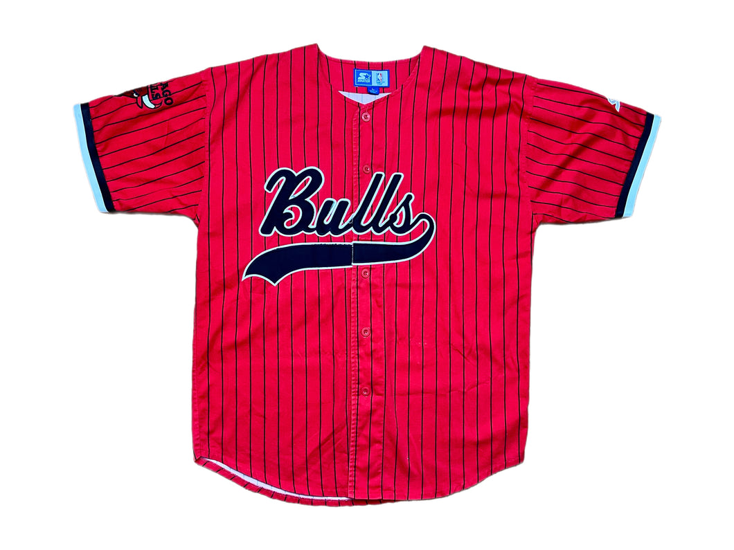 Beisbolera Pinstripe Chicago Bulls Starter Vintage - M/L/XL