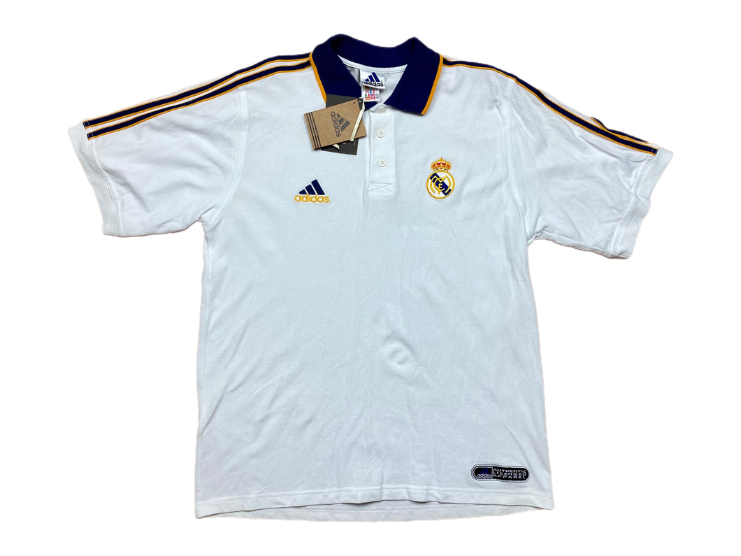 ¡Nuevo con etiquetas! Polo Real Madrid CF 1999-00 Adidas Vintage - M/L/XL