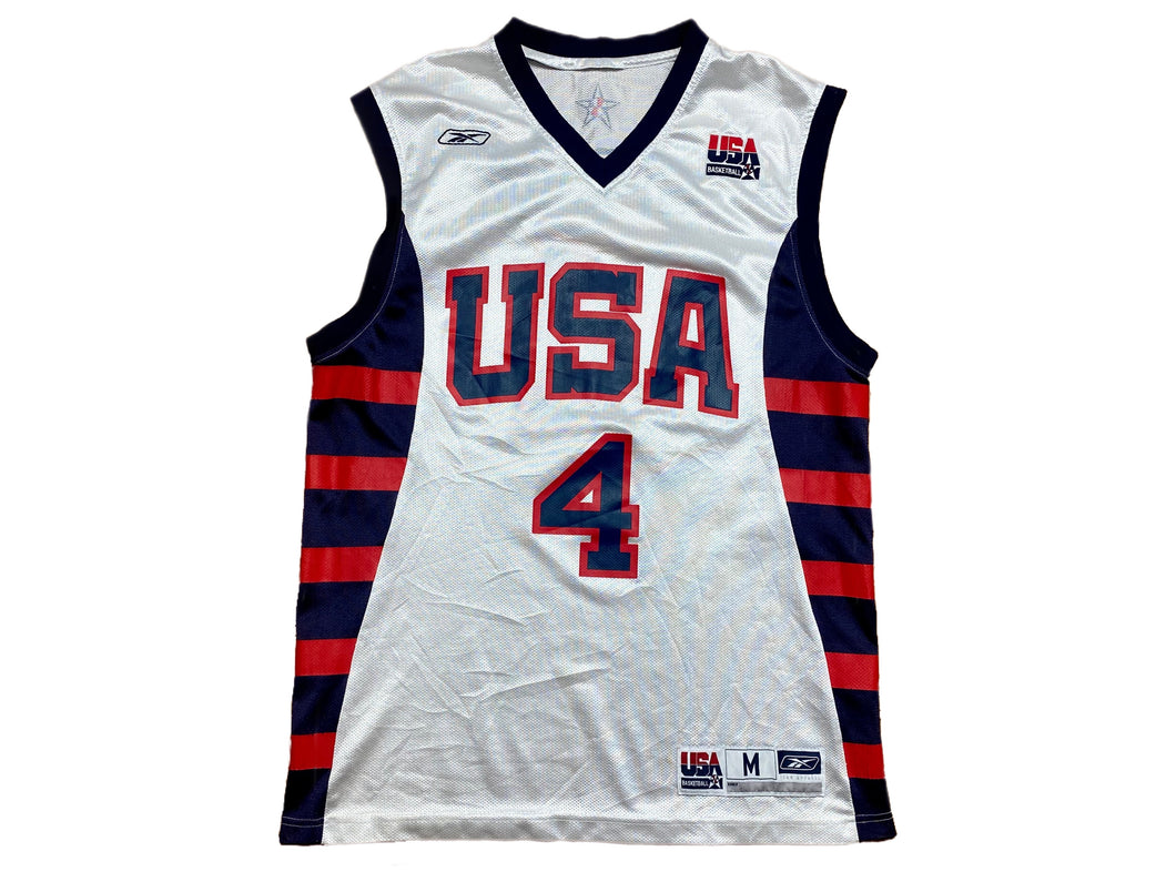 Camiseta USA Basketball 2004 Allen Iverson #4 Reebok Vintage - M/L/XL