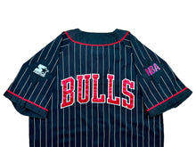 Load image into Gallery viewer, Beisbolera Pinstripe Chicago Bulls Starter Vintage - L/XL
