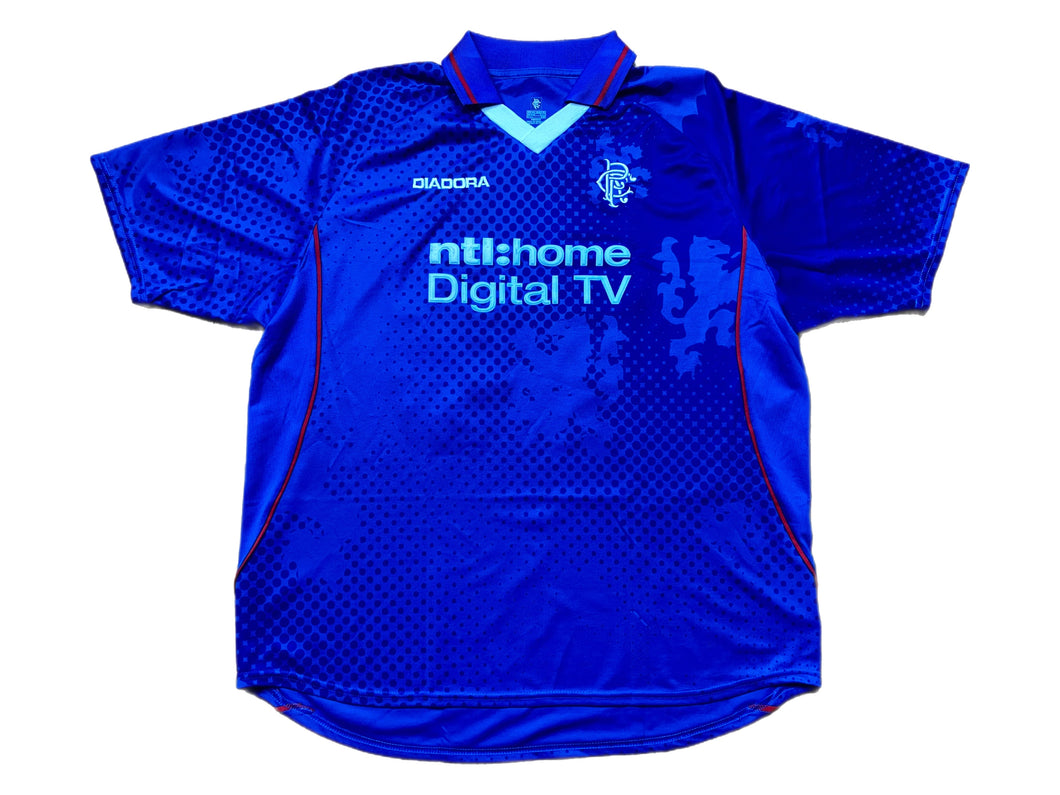 Camiseta Rangers FC 2002-03 Diadora Vintage - L/XL/XXL