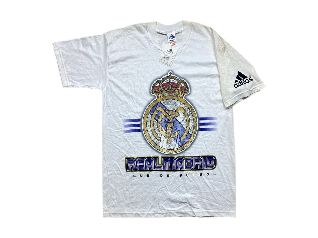 ¡Nueva con etiquetas! Camiseta Real Madrid Adidas Vintage - S/M